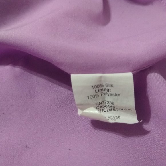 100% Silk Madewell Pansy dress in mauve - Picture 4 of 4